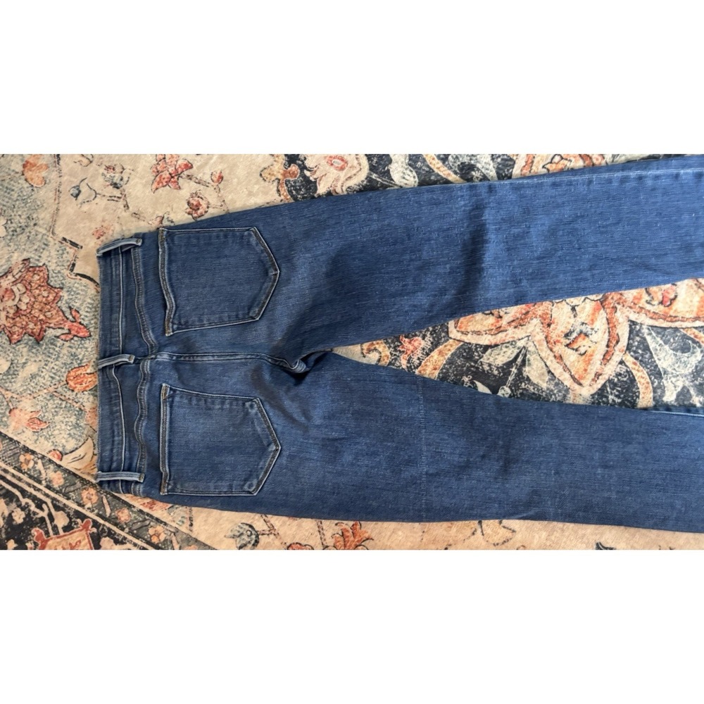 FRAME Le High Skinny Raw Step Hem Jeans Med Blue Wash, sz. 26x28 Rivits - Picture 3 of 5